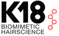 Logotyp för hårprodukten K18
